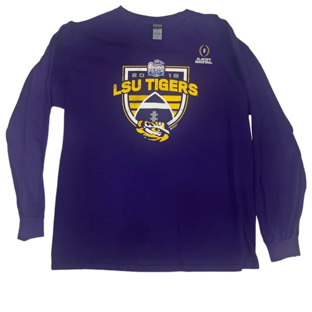 LSU peach bowl long sleeve Joe Burrow senior year